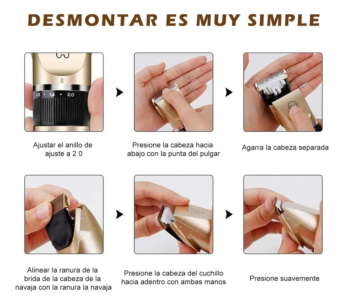 PetGroom™ Corta Pelos Silencioso, Recargable Profesional +🎁 Accesorios 🐾